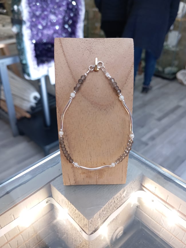 Bracelet quartz fumé 1