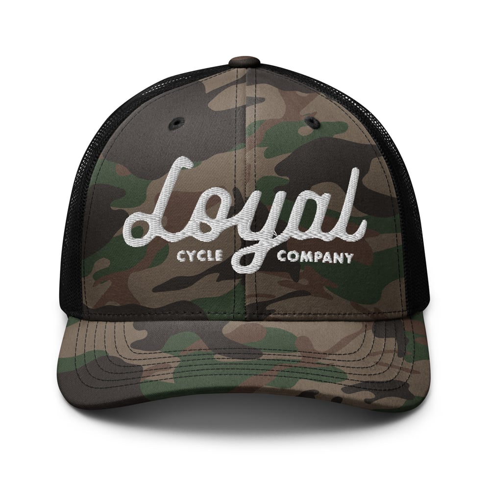 Camouflage trucker hat