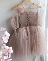 Image 2 of Photography dress - Elvina girl - powder pink | photo props | tulle dress