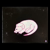 Image 2 of RESTING DOG -HAND PAINTED CANVAS