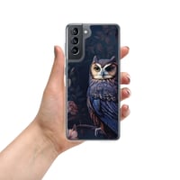 Image 5 of Baroque Style Gothic Inspired Owl Oil Painting Clear Case for Samsung®