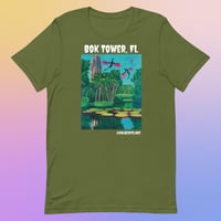 Image 2 of Weird Florida Local Art Shirt | Bok Tower Gardens, FL Dragon Fantasy Shirt