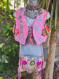 Image 1 of New York Embroidered Waistcoat Top Pink 6-12