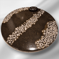 Image 3 of Handmade Decorative Tray with Italian Pebble Inserts, 36cm