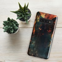 Image 6 of Dark Goth Black Cat Orange and Black Tough case for Samsung®