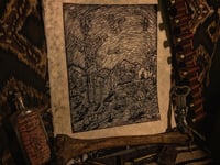 Image 1 of Hellbound on Horseback (Woodcut)