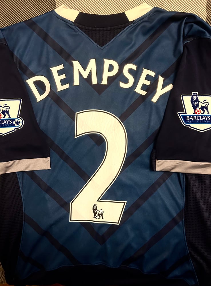 Image of Tottenham Hotspur “DEMPSEY 2” 2012/13 Away Shirt + patches (XL)
