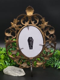 Image 3 of Beautiful Victorian framed wall hanging preserved spider web