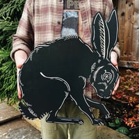Image 2 of Hare Woodcut