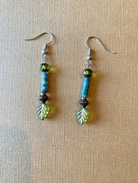 Image 2 of Mossy Leaf Earrings