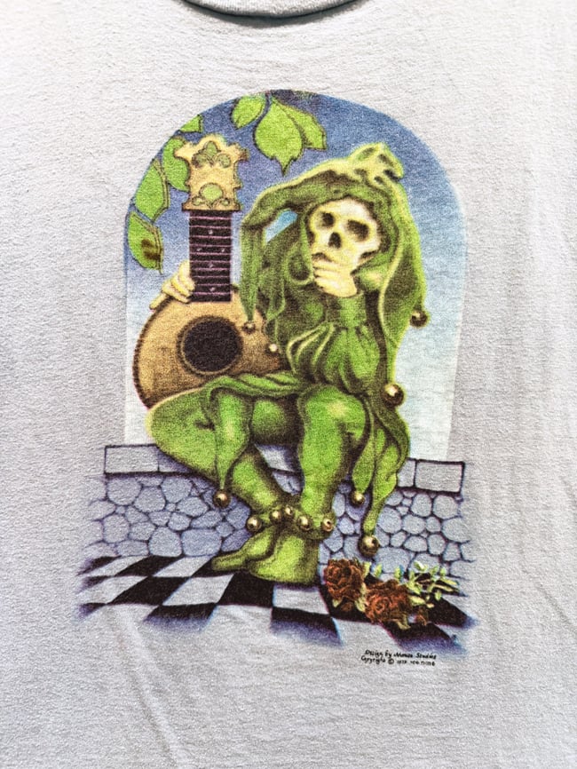 Rare Grateful Dead 1973 Jester / ‘Europe ‘72’ T-Shirt - Size SM/M