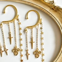 Image 3 of GOLD DRAGON EAR CUFFS
