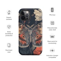 Image 13 of Grunge Goth Style Cottagecore Moth Tough Case for iPhone®