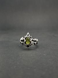 Image 5 of Ishtar Ring with a peridot gem/ adjustable 