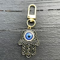 Image 4 of Evil Eye Hamsa Keychain 