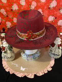 Image 2 of "Peace. Hope.  Joy" Christmas Narrow Brim Hat