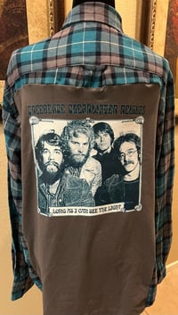 Vintage Blue/Black/Gray Flannel Shirt Creedence Clearwater Revival
