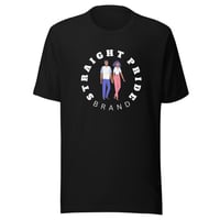 Image 1 of Straight Pride Brand Cartoon (Unisex) T-Shirt (Melanated)