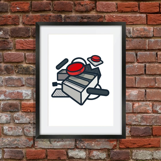 Image of NES RUBBLE PRINT & RUBBLE STICKER PACK!