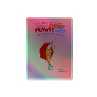 Image 2 of Shrimp prawny club Holographic stickers