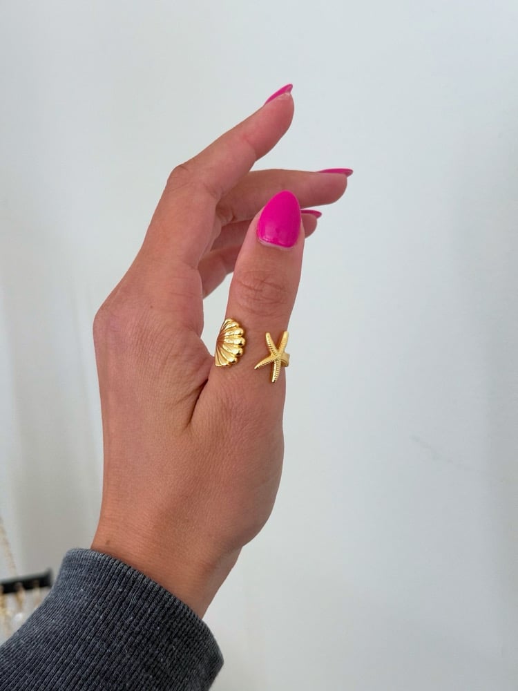 Image of At The Beach Adjustable Ring (Tarnish Resistant)
