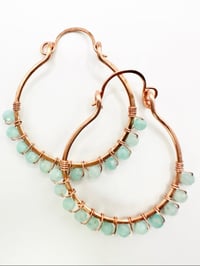 Image 2 of Amazonite (Copper) Swing Earrings