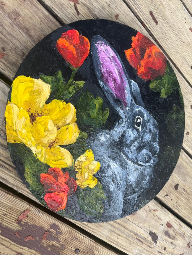 Original Oil Painting: “Delicate Hare”