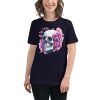 Image 2 of Watercolor skull 2 Women's Relaxed T-Shirt