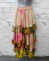 Image 1 of Wanderlust maxi tiered skirt/ Bandeau Dress-Sandstorm