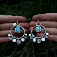 Image 2 of Moonstone Hoops