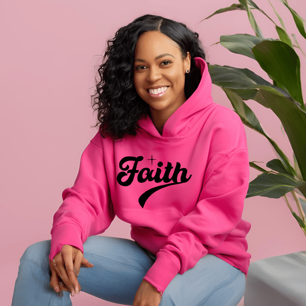 Image of Pink Faith Hoodie 