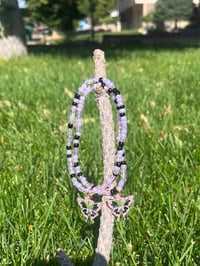 Purple Butterfly Anklet 