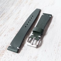 Image 2 of 18mm Italian Cowhide - Dark Green