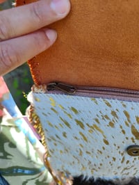 Image 8 of Barca Bag - cream and gold fringes cross body or wear on waist