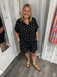 Image 1 of Lottie - Polka Dot Tie Front Top 