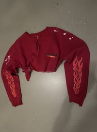 Image 2 of R Flame cropped Crew neck 
