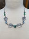 Image of Rue Leaf Desert Bloom Variscite Rainbow Moonstone Chrysoprase Statement Necklace