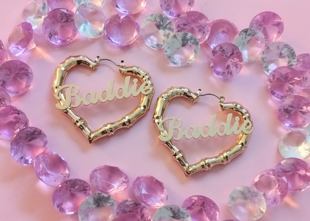 Image of Baddie Heart Earings❤️🔥