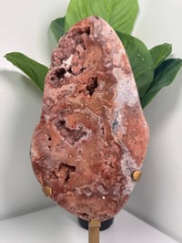 Image 2 of XL DRUZY PINK AMETHYST WITH CUSTOM STAND -BRAZIL-