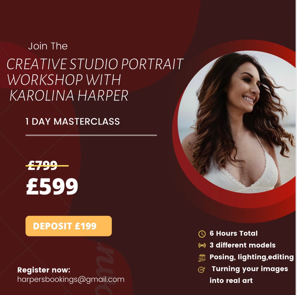 Image of 1 DAY CREATIVE STUDIO PORTRAIT MASTERCLASS DEPOSIT ONLY 