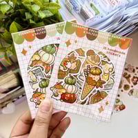 Image 2 of Cinnamon Creamcheese Pumpkin & Salted Caramel dessert Sticker Pack
