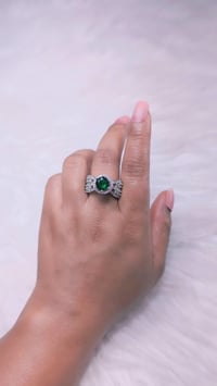 Image 3 of ADR4508_ Real Diamond Ring Look Alike American Diamond Adjustable Ring