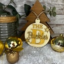 Image 2 of Family Initial Bauble