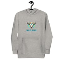 Image 12 of Unisex Hoodie, Wild Soul Longhorn Skull hoodie