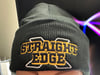 Black "Straight Edge" Knit Hat with cuff 