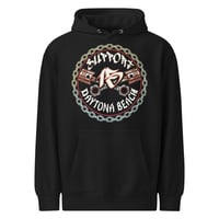 black circle chain hoodie