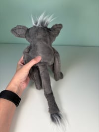 Image 4 of Happy Weighted Monster w/ Tail -  Gray