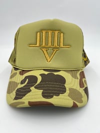 Image 1 of LVL3 NYC LIGHT CAMO TRUCKER HAT