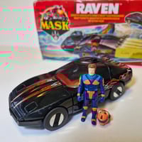Image 2 of M.A.S.K Raven with figure, mask and Box