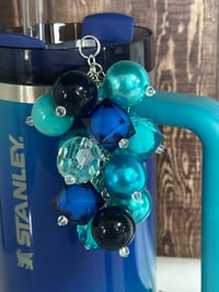 Image 3 of Sea Glass Aura Tumbler Straw Bauble
